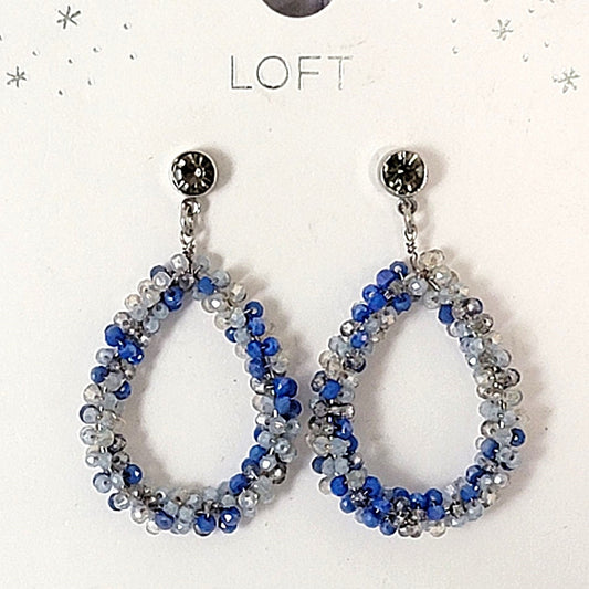 Blue Teardrop Dangle Earrings by Loft Outlet