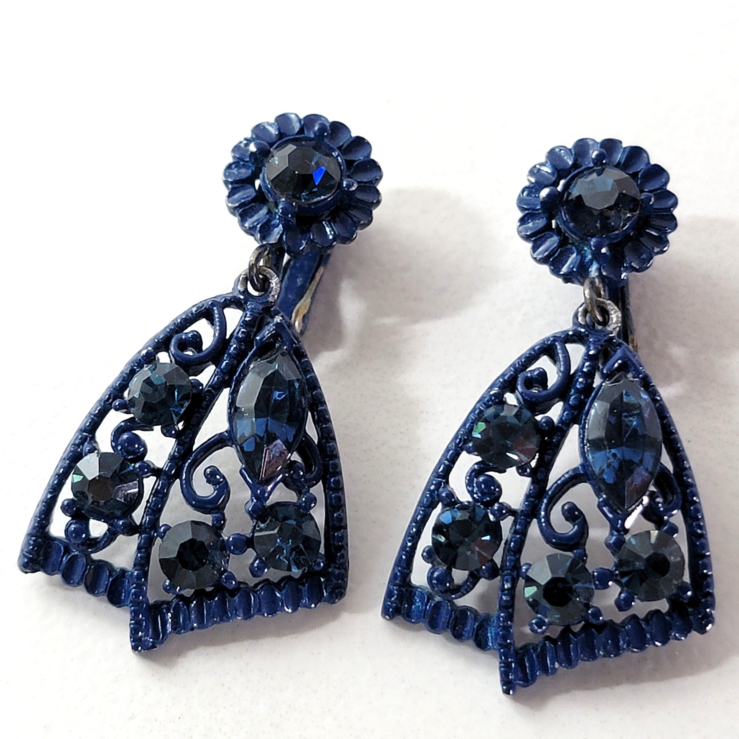 Navy Blue Earrings For Women - Temu