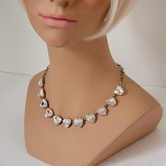 Stella and Dot triangle rhinestone choker on a mannequin